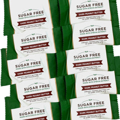 KLUB BULK sugar-free dark chocolate peanut butter cup delight packaging showcases premium indulgence