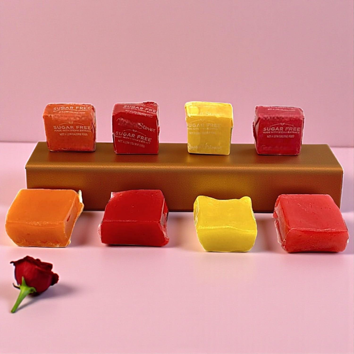 KLUB BULK sugar-free orange fruit chews delivering tangy flavor