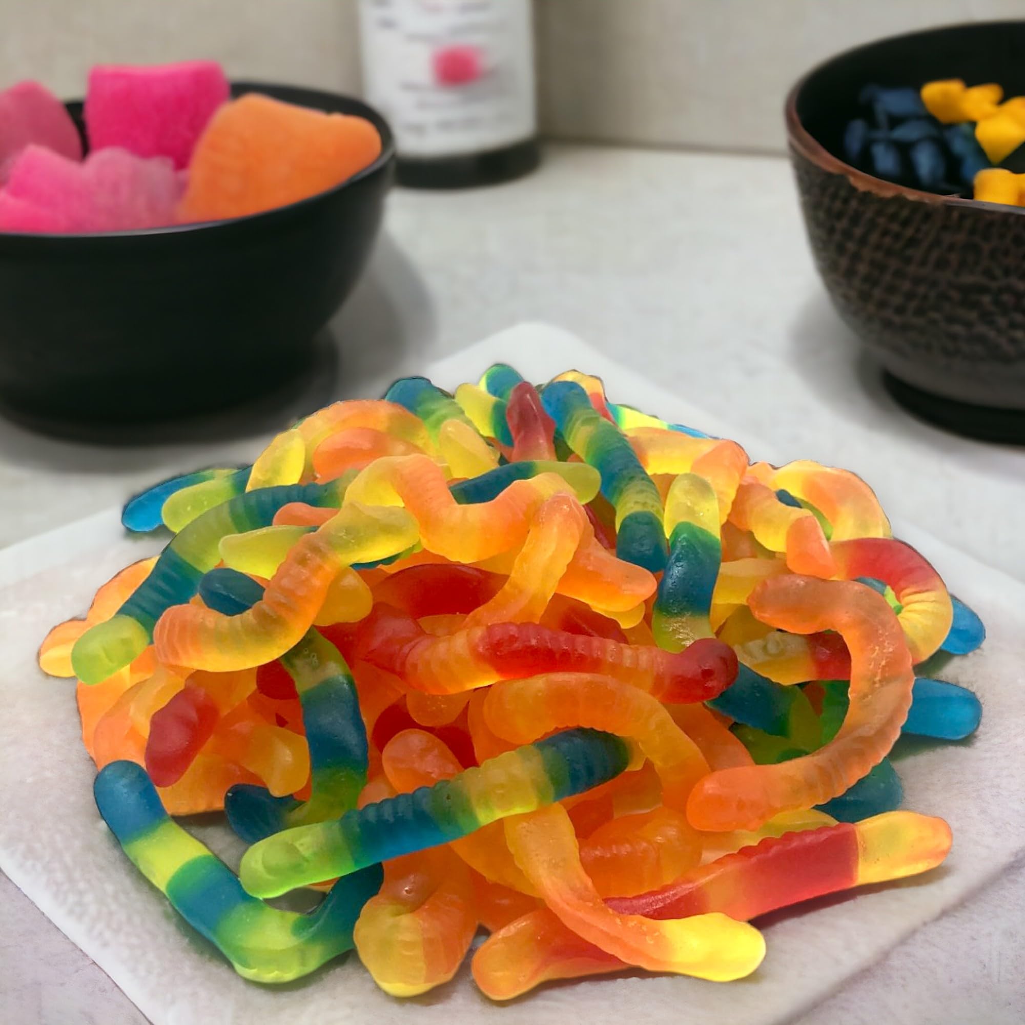 KLUB BULK Sugar-Free Gummi Worms bulk bag ideal for entertaining and gifting