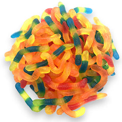 KLUB BULK Sugar-Free Gummi Worms packaging showcases gluten-free, bulk candy option for gatherings