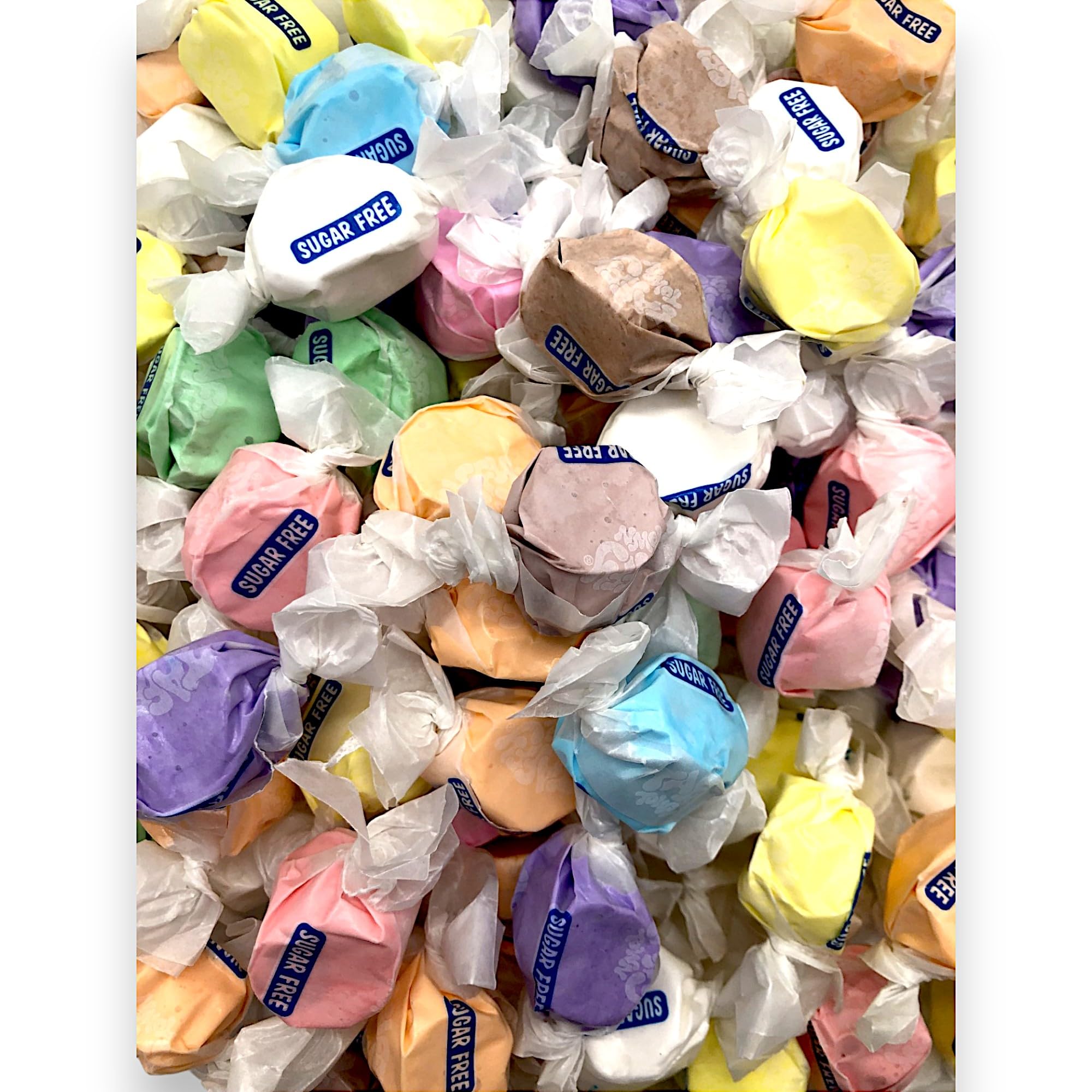 KLUB BULK sugar free salt water taffy chocolate flavor — rich chocolate, sugar-free treat.
