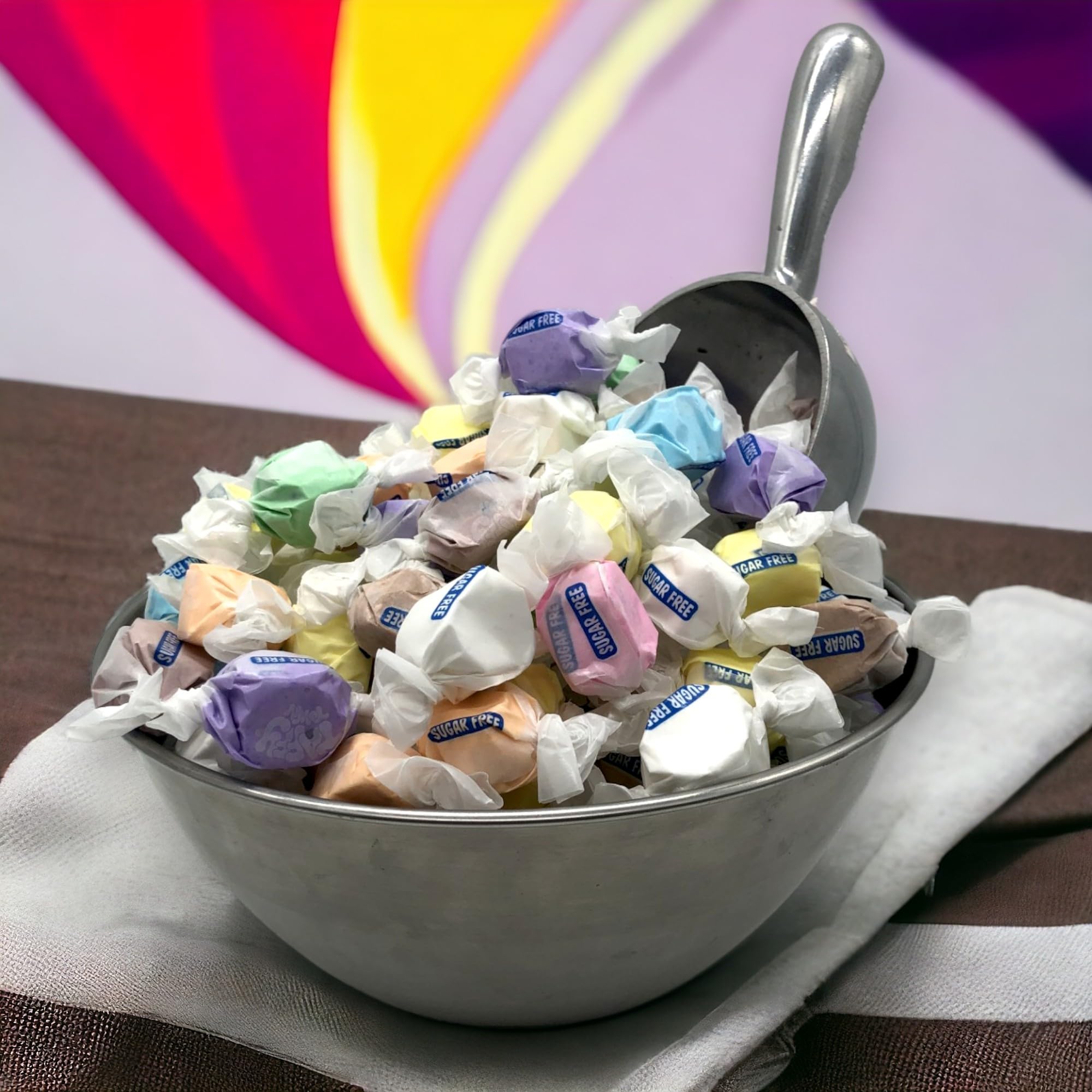 KLUB BULK sugar free salt water taffy cinnamon flavor — warm spice, guilt-free indulgence.