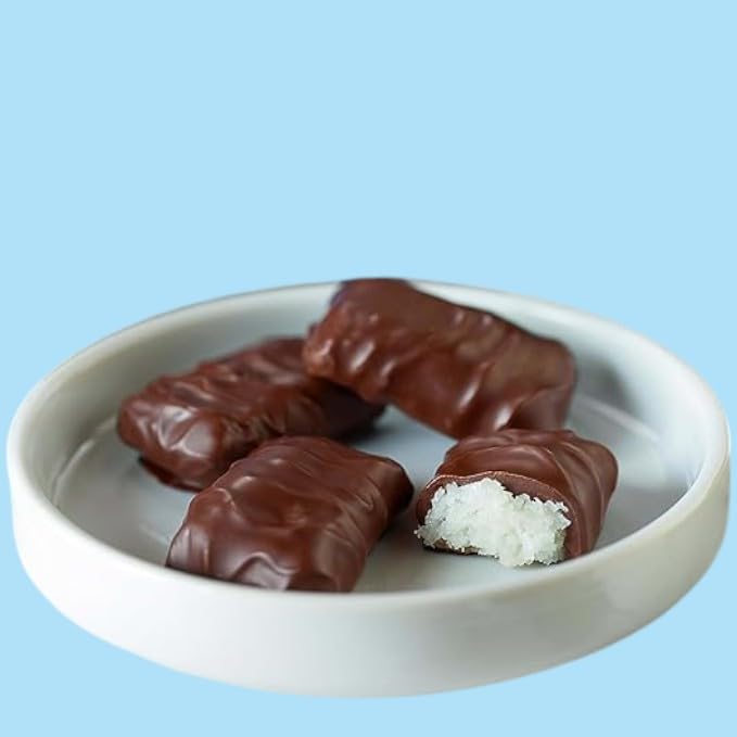 KLUB BULK Stevia-sweetened coconut chocolate highlights a sugar-free option for mindful snacking.
