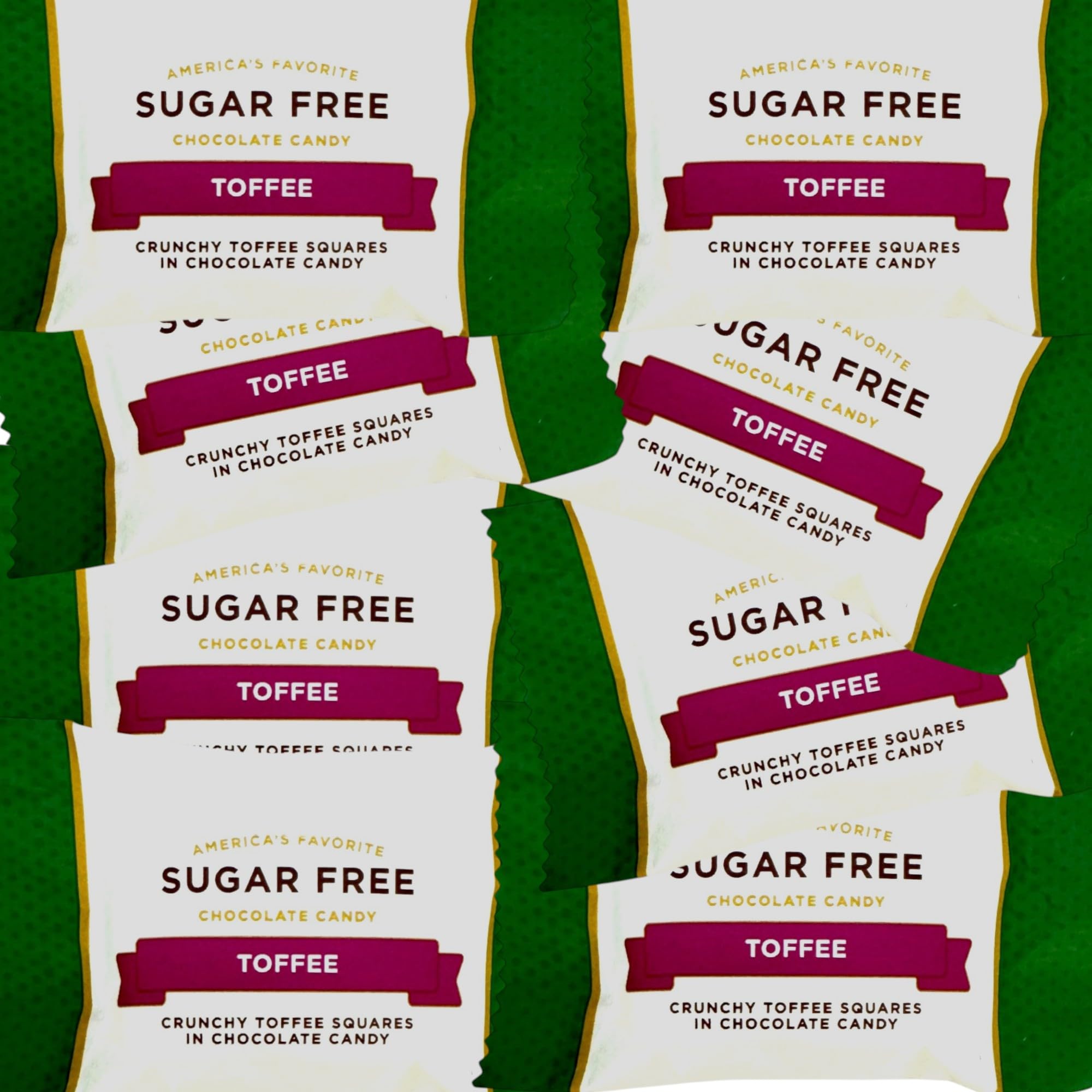 KLUB BULK sugar-free chocolate toffee delight 1lb packshot featuring glossy toffee and smooth chocolate coating