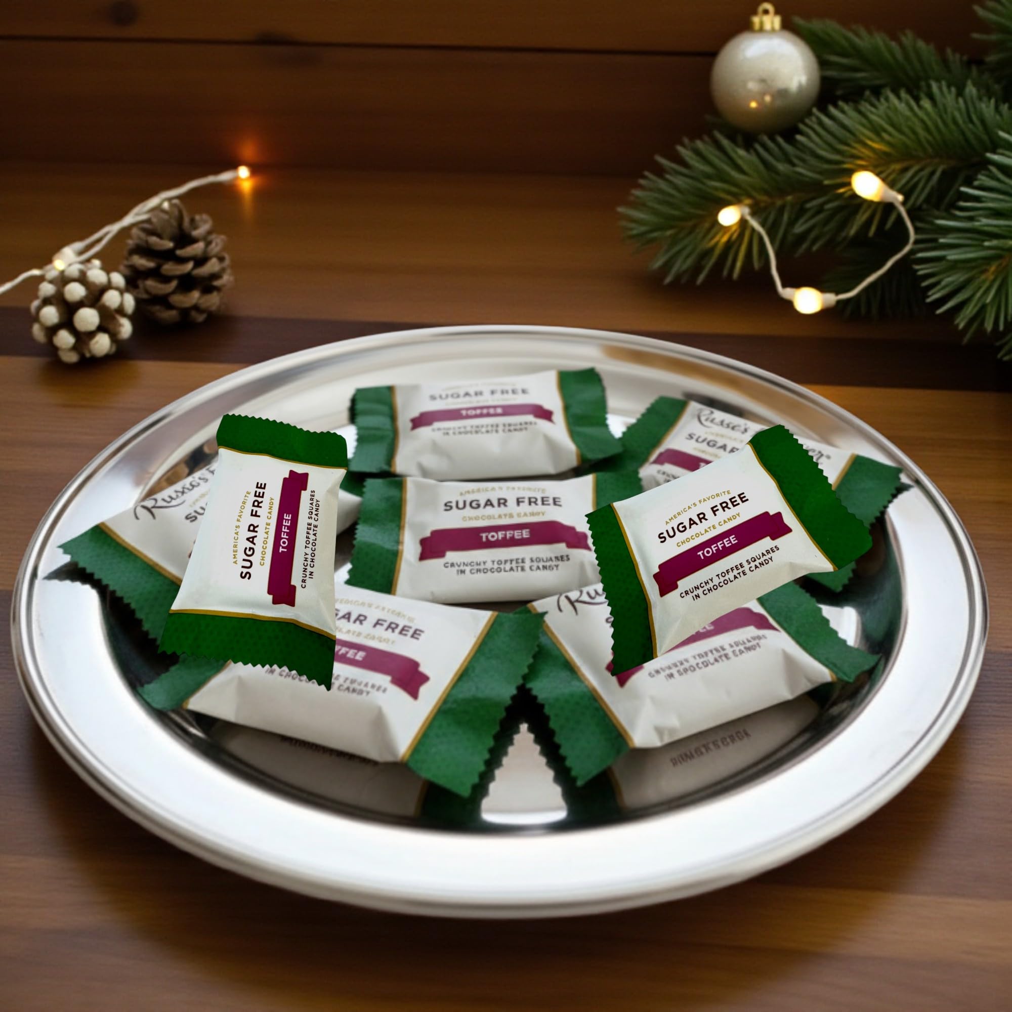 KLUB BULK sugar-free chocolate toffee delight 1lb pairing with coffee for a refined treat