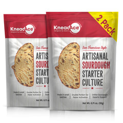 KneadAce sourdough starter dehydrated pack enables quick activation and rich flavor.