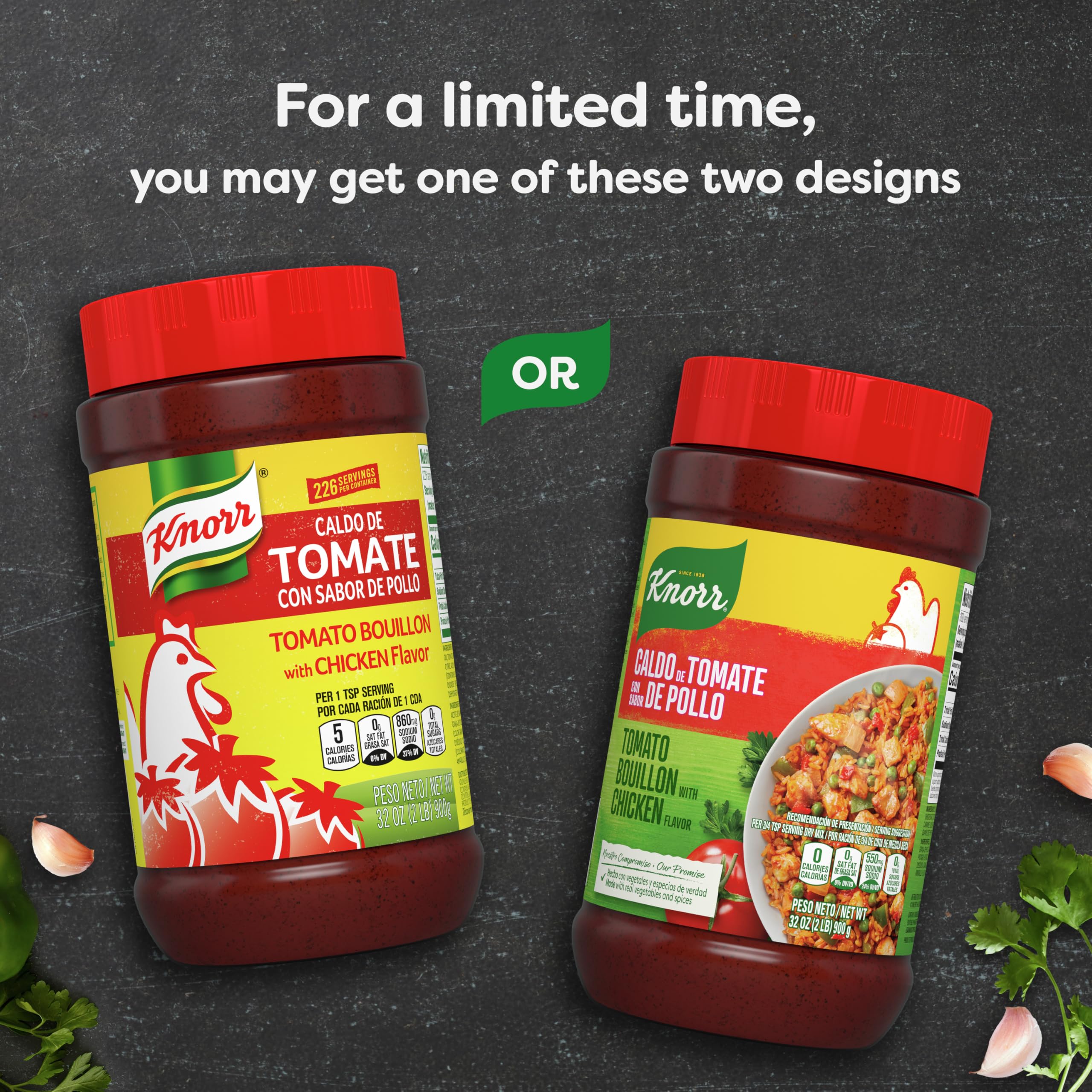 Measuring spoon with Knorr bouillon shows easy seasoning for rice.