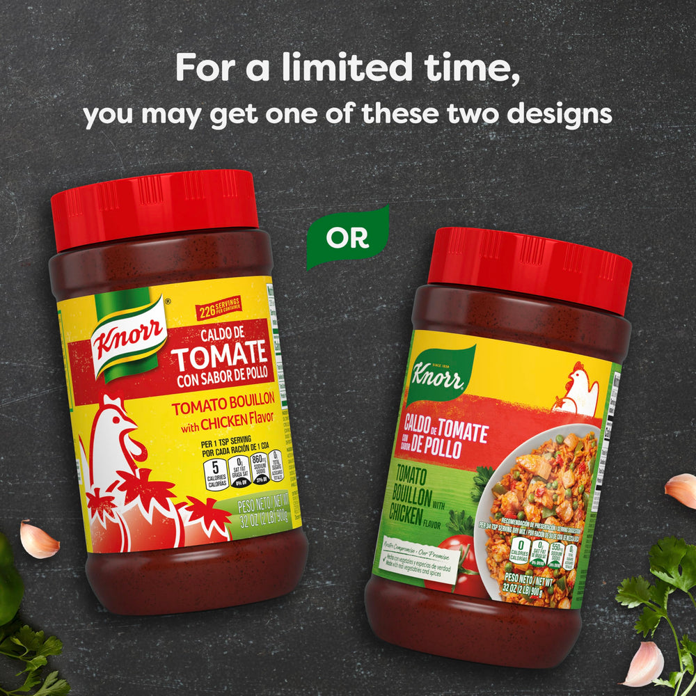 Measuring spoon with Knorr bouillon shows easy seasoning for rice.