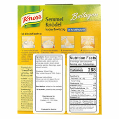 Knorr bread dumplings raw dumplings in bag easy to portion