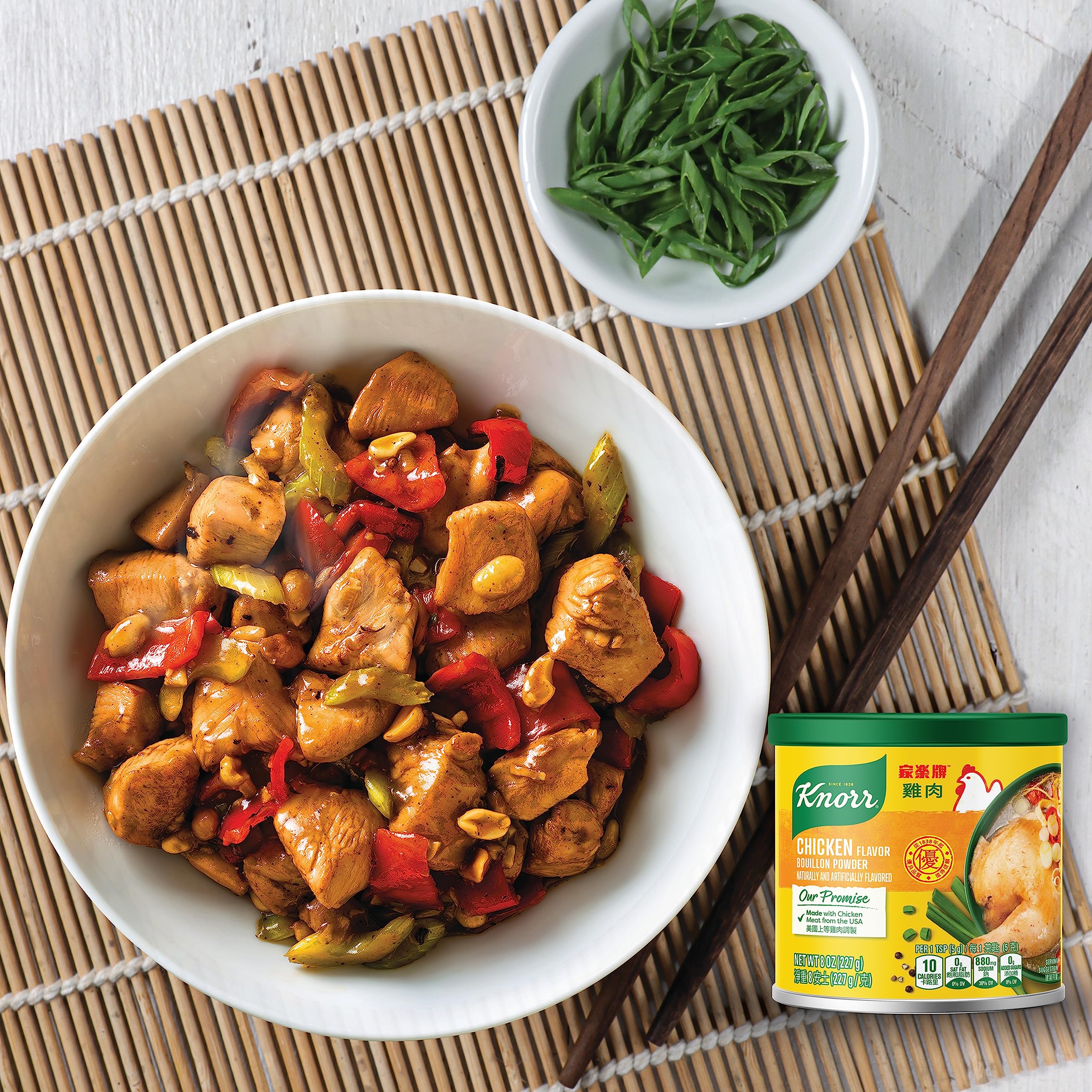 Knorr Chicken Broth Mix kitchen scene inspires quick weeknight dinners.