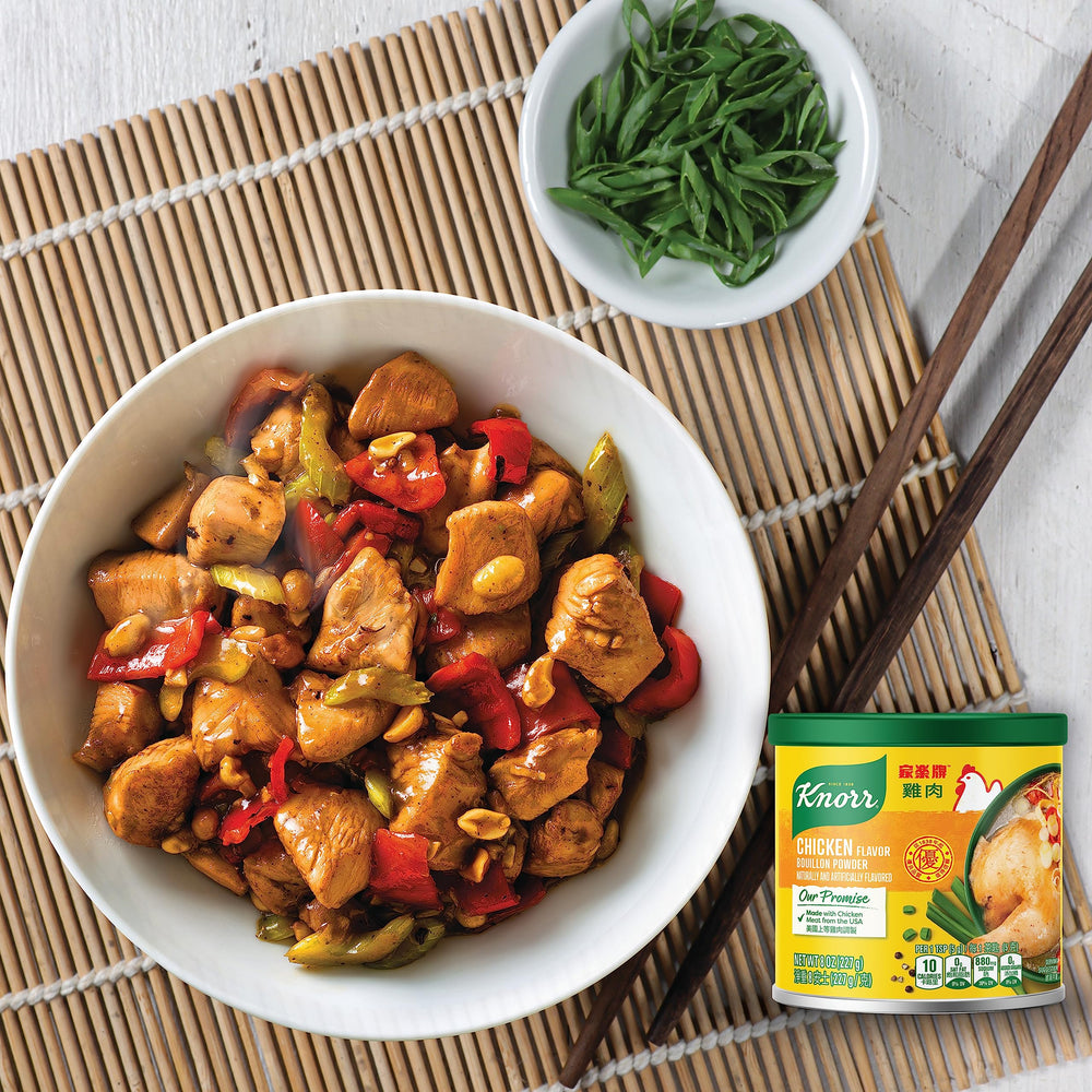 Knorr Chicken Broth Mix kitchen scene inspires quick weeknight dinners.