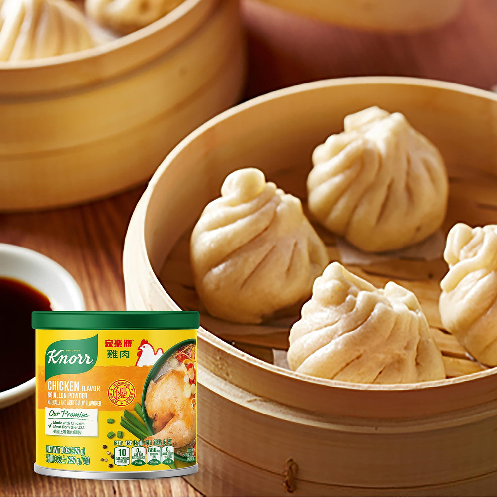 Knorr Chicken Broth Mix pantry scene as a staple.