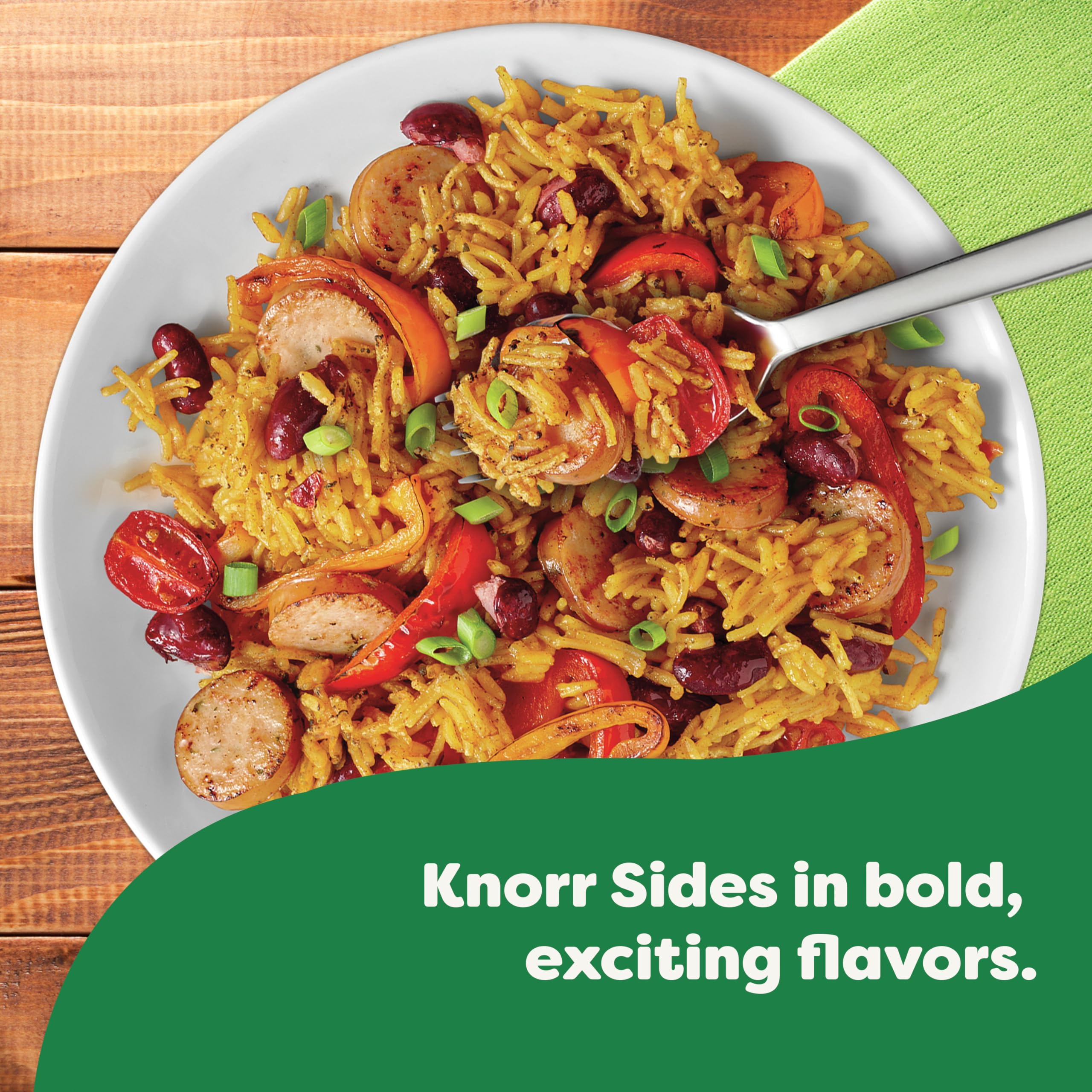 Knorr Cajun Chicken Flavored Side Meal box highlights convenient pantry-friendly option.