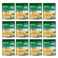 Knorr Cheddar Broccoli Pasta cook scene, seven-minute meal base.