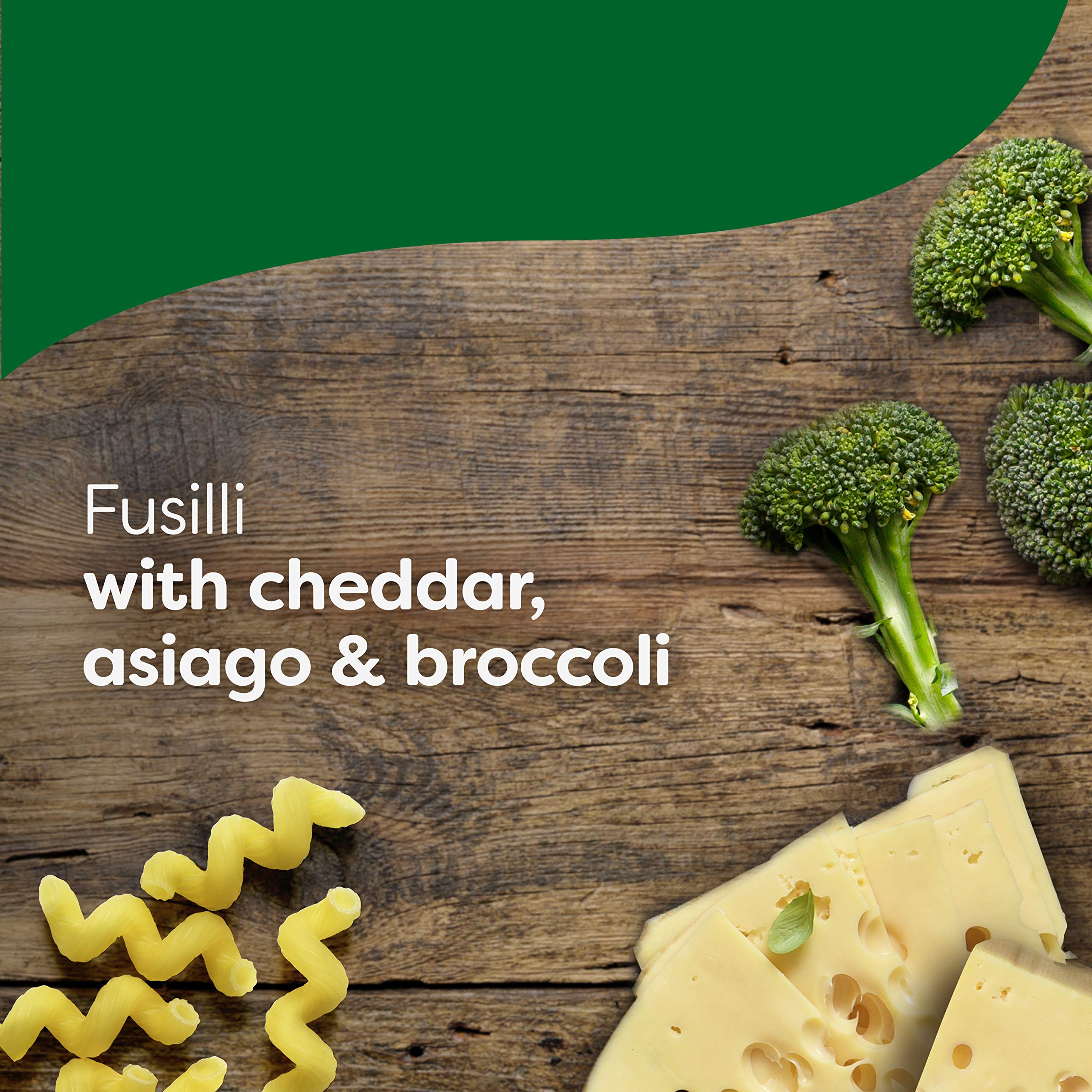 Knorr Cheddar Broccoli Pasta microwave plate, quick prep option.