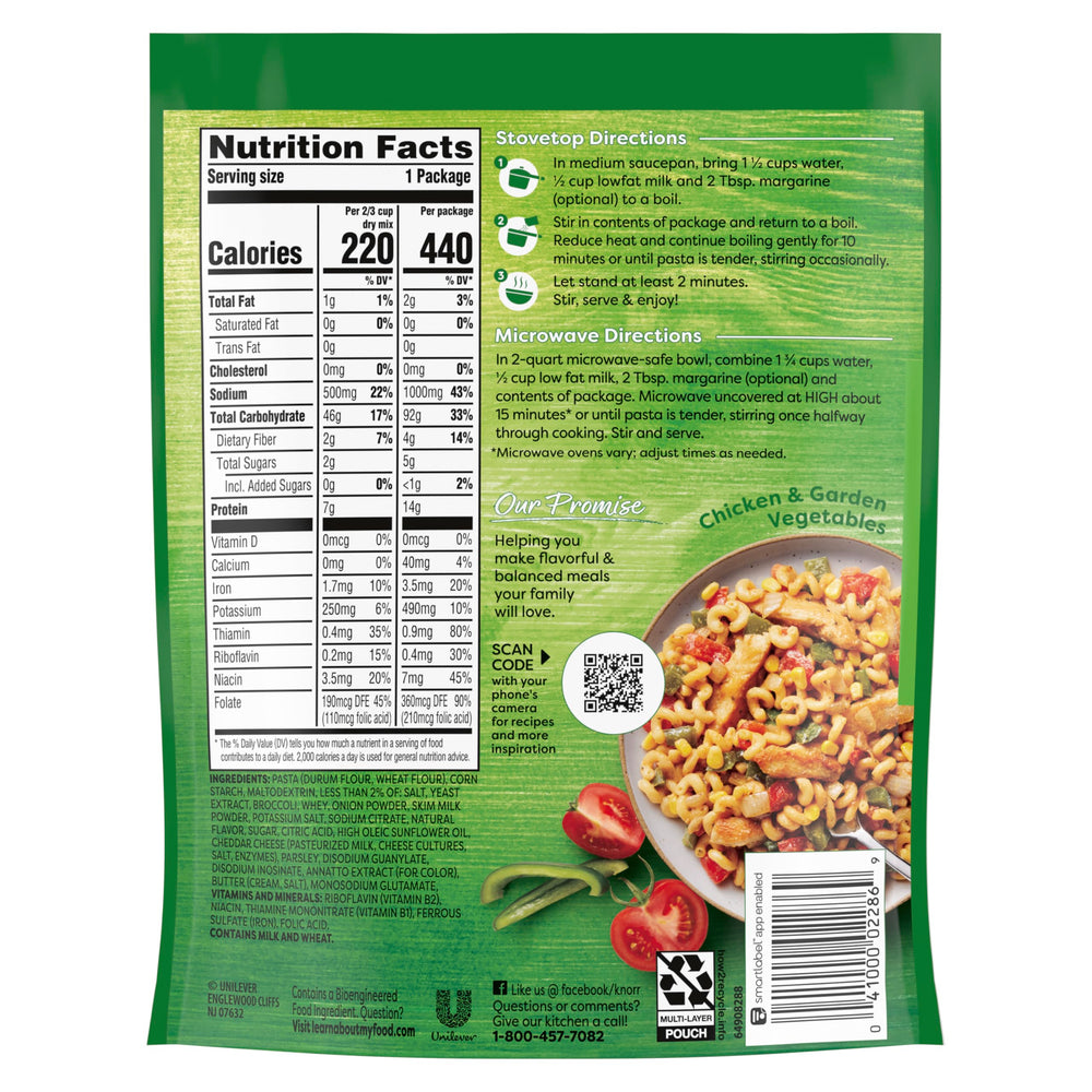 Knorr Cheddar Broccoli Pasta sauce closeup, creamy cheddar flavor.