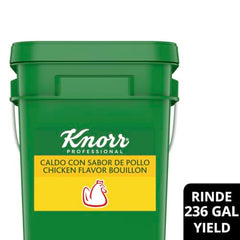 Knorr Chicken Bouillon granulated base – pouring into hot water yields rich broth.
