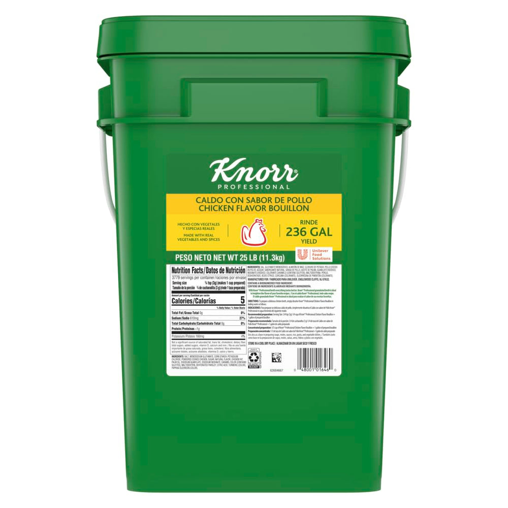 Knorr Chicken Bouillon granulated base – hero shot of powder dissolving for quick, savory stock.