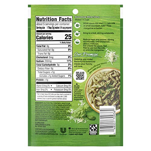 Knorr Creamy Pesto basil leaves closeup showing fresh herbs