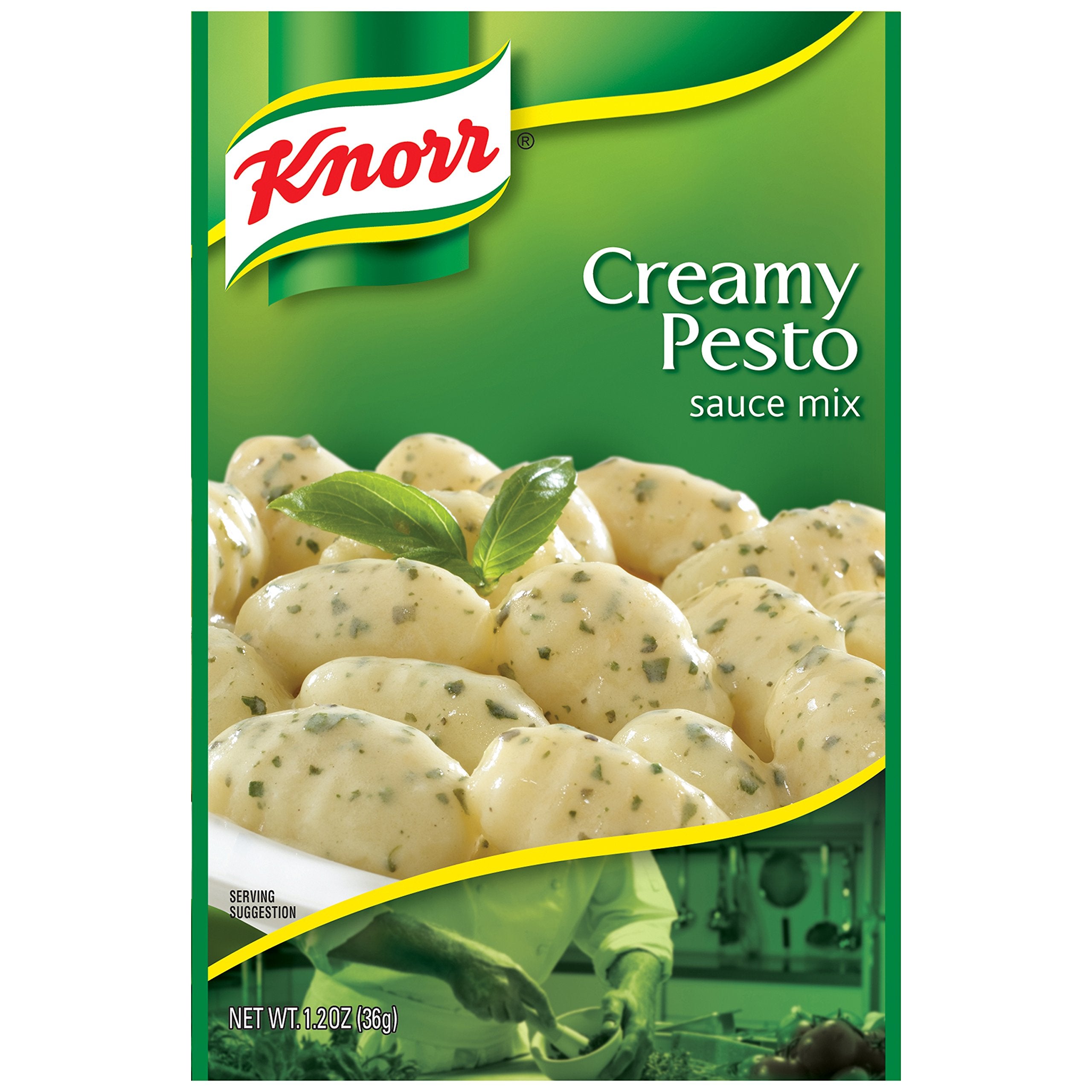 Knorr Creamy Pesto Pasta Sauce image, creamy flavor for quick weeknight meals