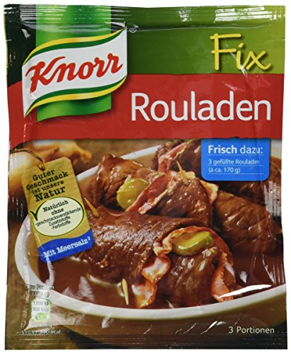 Knorr Fix Rouladen beef prep ingredients ready for quick meals