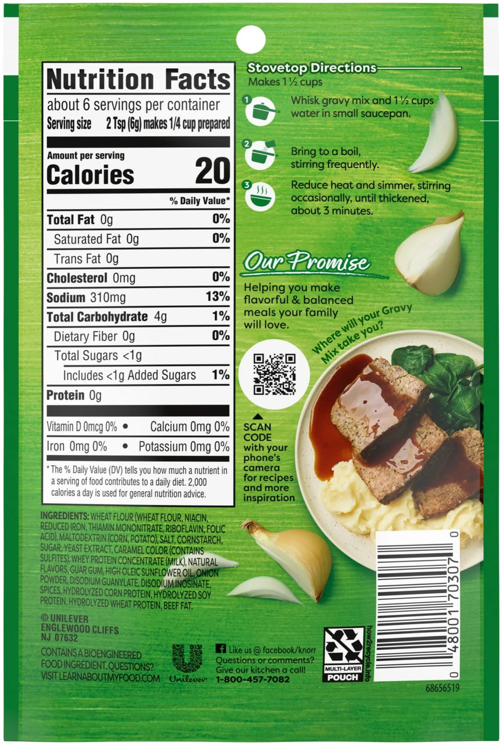 Knorr Gravy Classics with mashed potatoes, ideal for quick weeknight dinners.