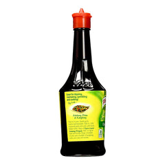 Knorr Liquid Seasoning Original bottle back view with ingredients and tips