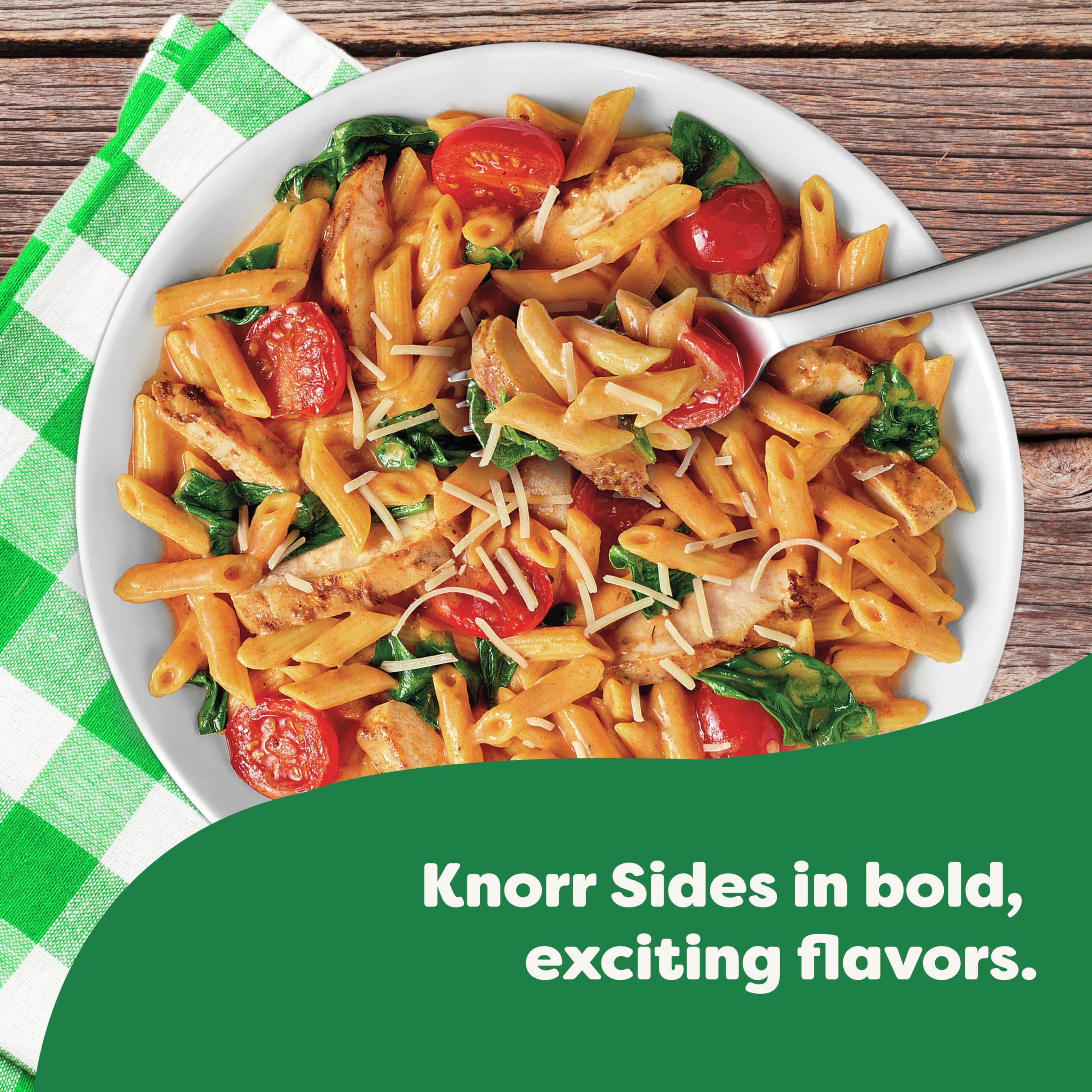 Knorr Marinara Side Ingredients pack beside the stove for quick prep.