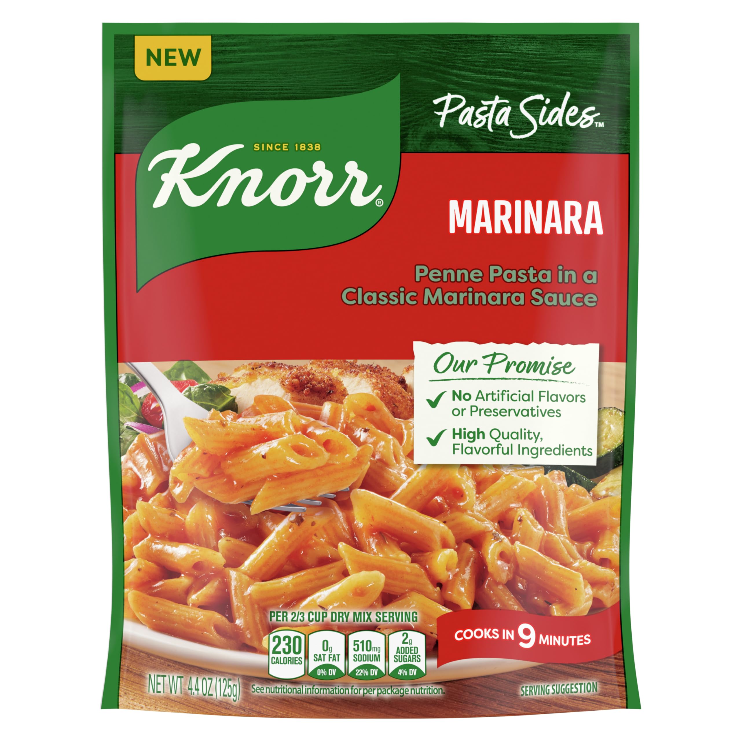 Knorr Marinara Side Meal pasta in a bowl for quick weeknight meals.