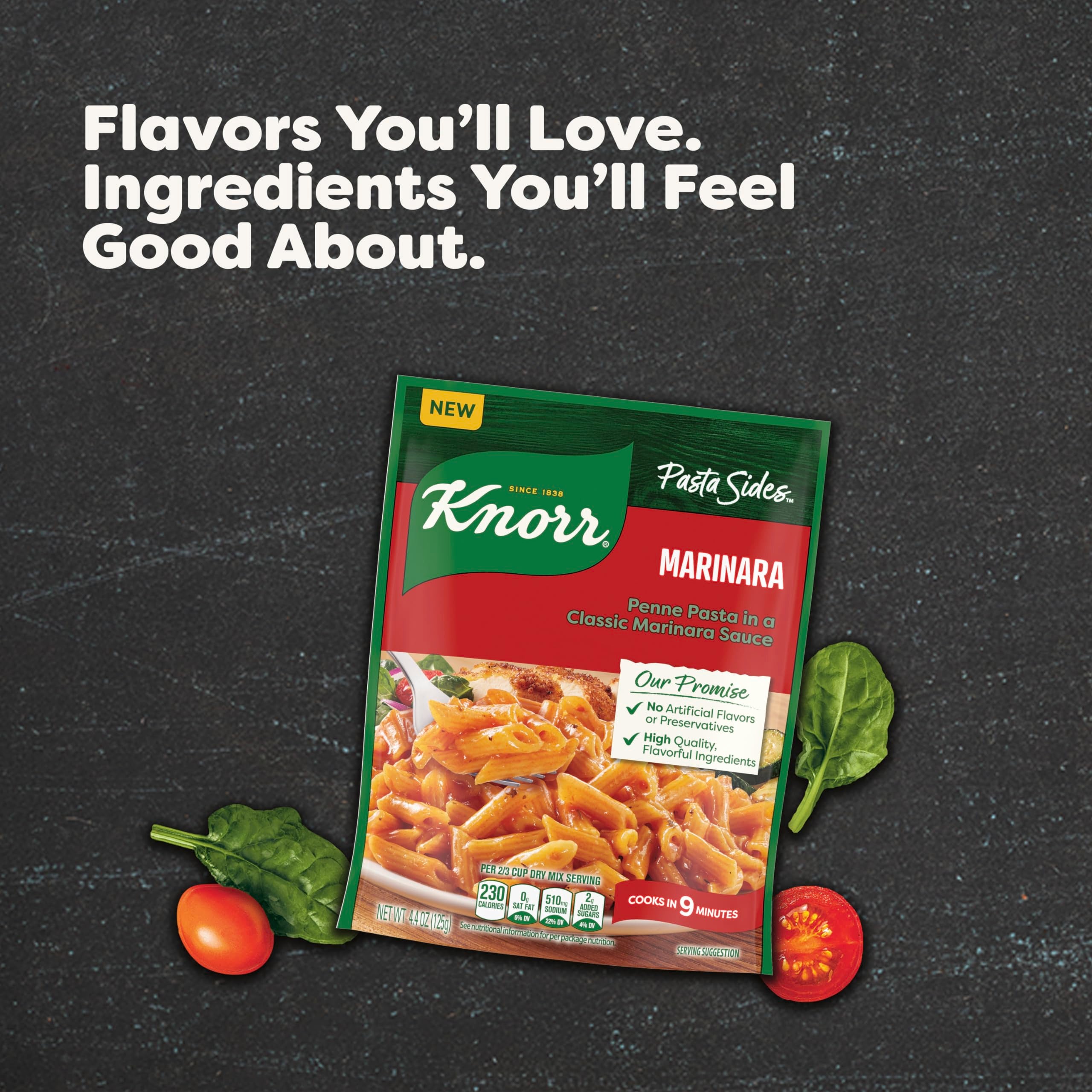 Knorr Marinara Side Plate ready to serve with a tomato sauce.