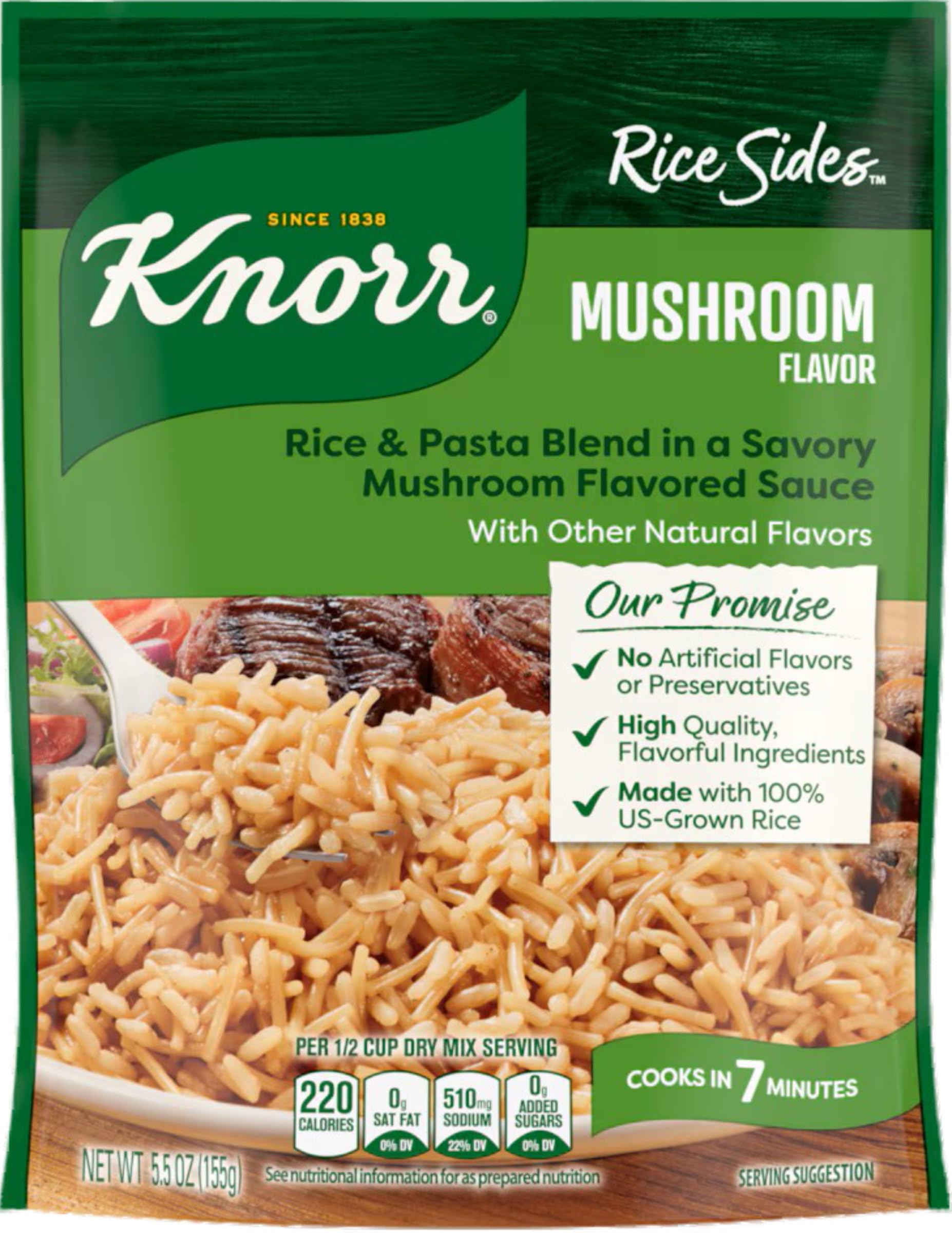 Favor Rice Knorr Mushroom Flavor Rice Sides – 6 Pack | Buy Online UK – BoroPantry