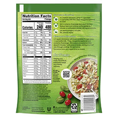 Knorr Alfredo Broccoli pasta in a bowl delivers creamy Parmesan and Romano notes.