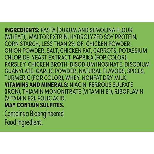 Knorr Pasta Sides label highlights no artificial flavors or preservatives.