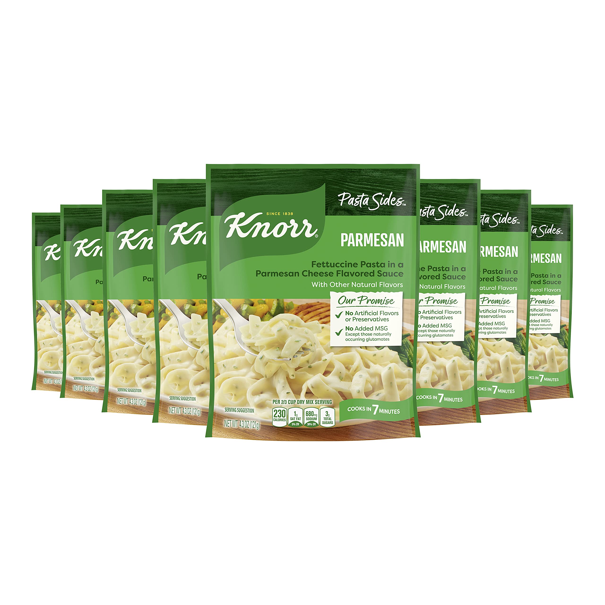 Knorr Pasta Sides Parmesan pack image, convenient weeknight staple for busy families.