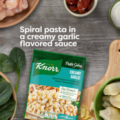 Knorr Pasta Sides Creamy Garlic on stove cooking in 11 minutes