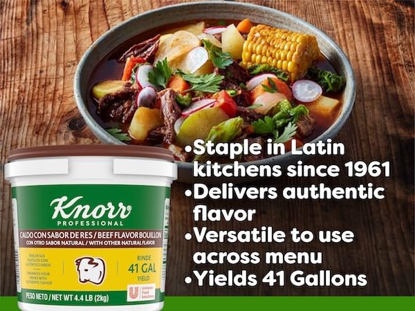 Quick-prep base from Knorr Professional beef bouillon speeds stock and sauce prep