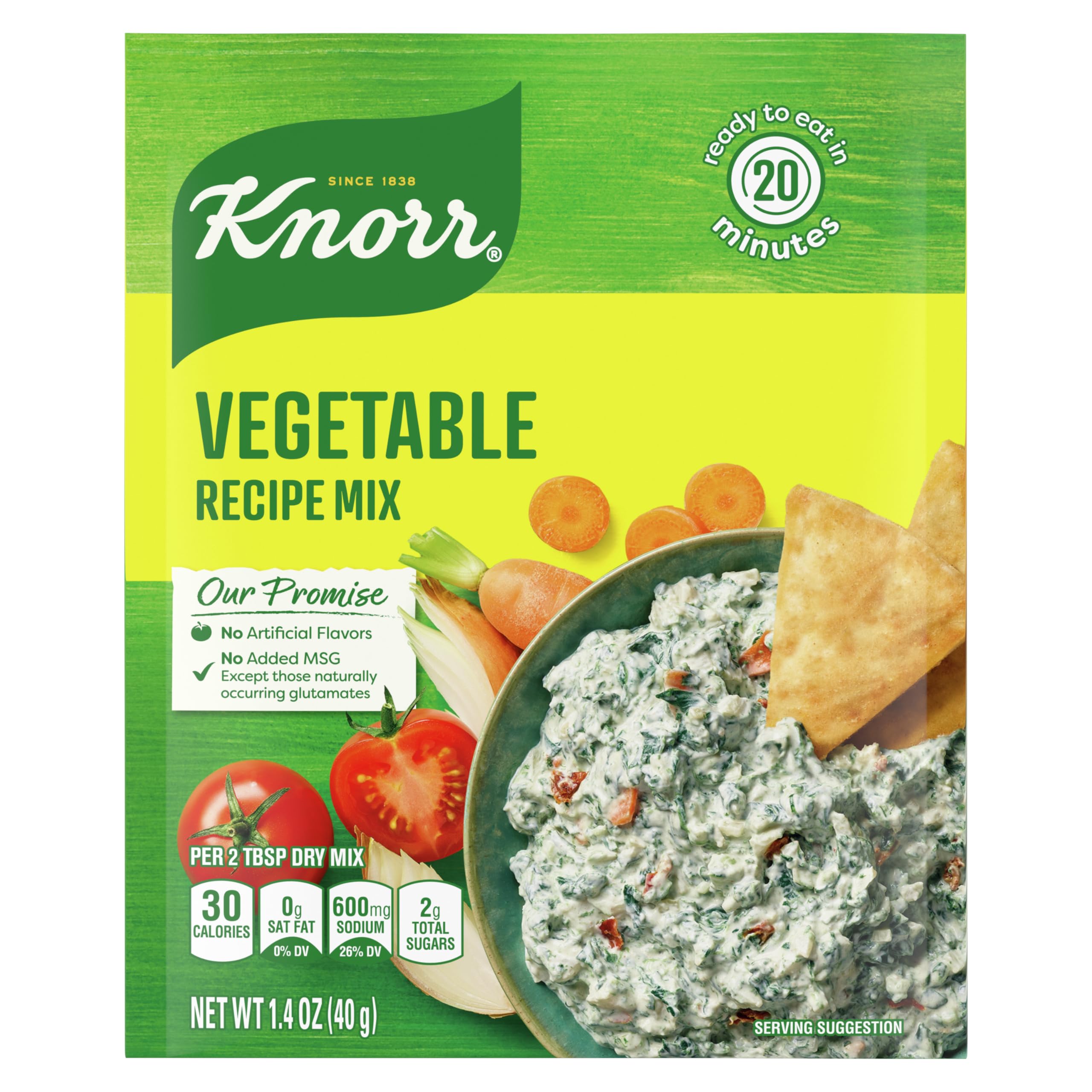 Knorr Recipe Mix Vegetable bottle pour for quick veggie-flavored soups.
