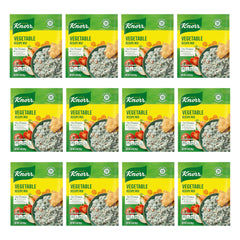 Knorr Recipe Mix Vegetable packaging shows fresh veggies, ideal soup base.