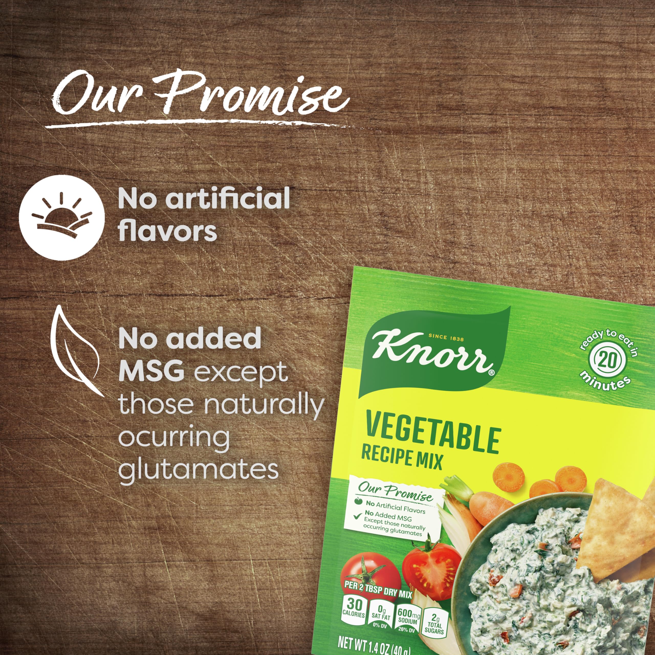 Knorr Recipe Mix Vegetable soup bowl ready in minutes.