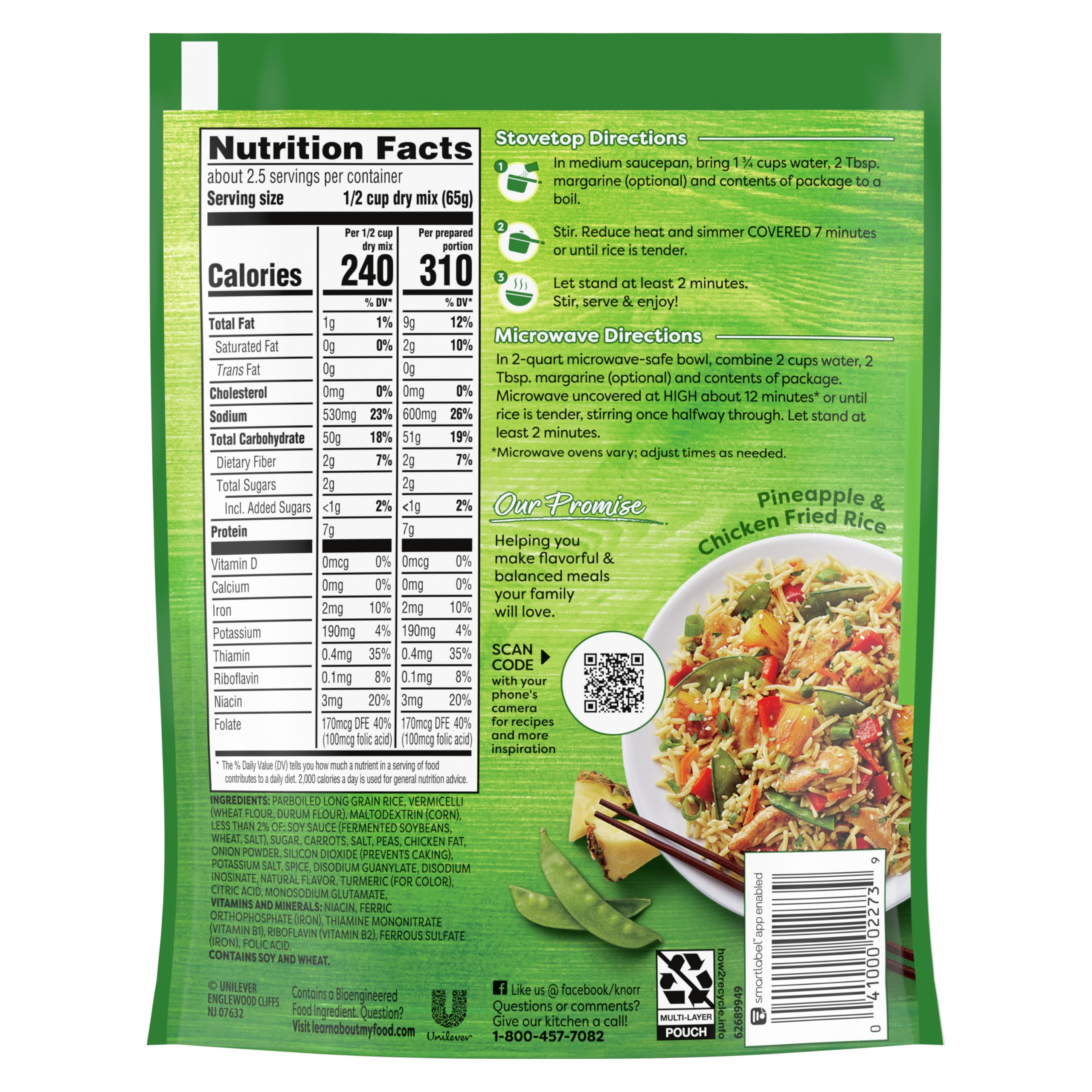 Knorr Rice Sides chicken fried rice bowl highlights sesame and soy flavors for a quick meal
