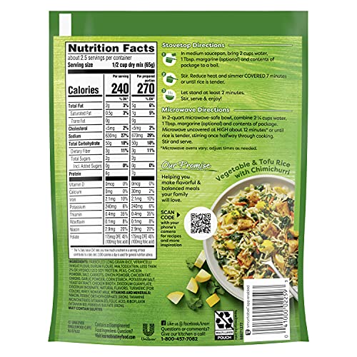 Close-up of peas and carrots in Knorr Rice Sides Medley for a vibrant side.