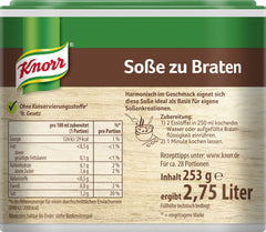 Roast served with Knorr Gravy for savory finish.