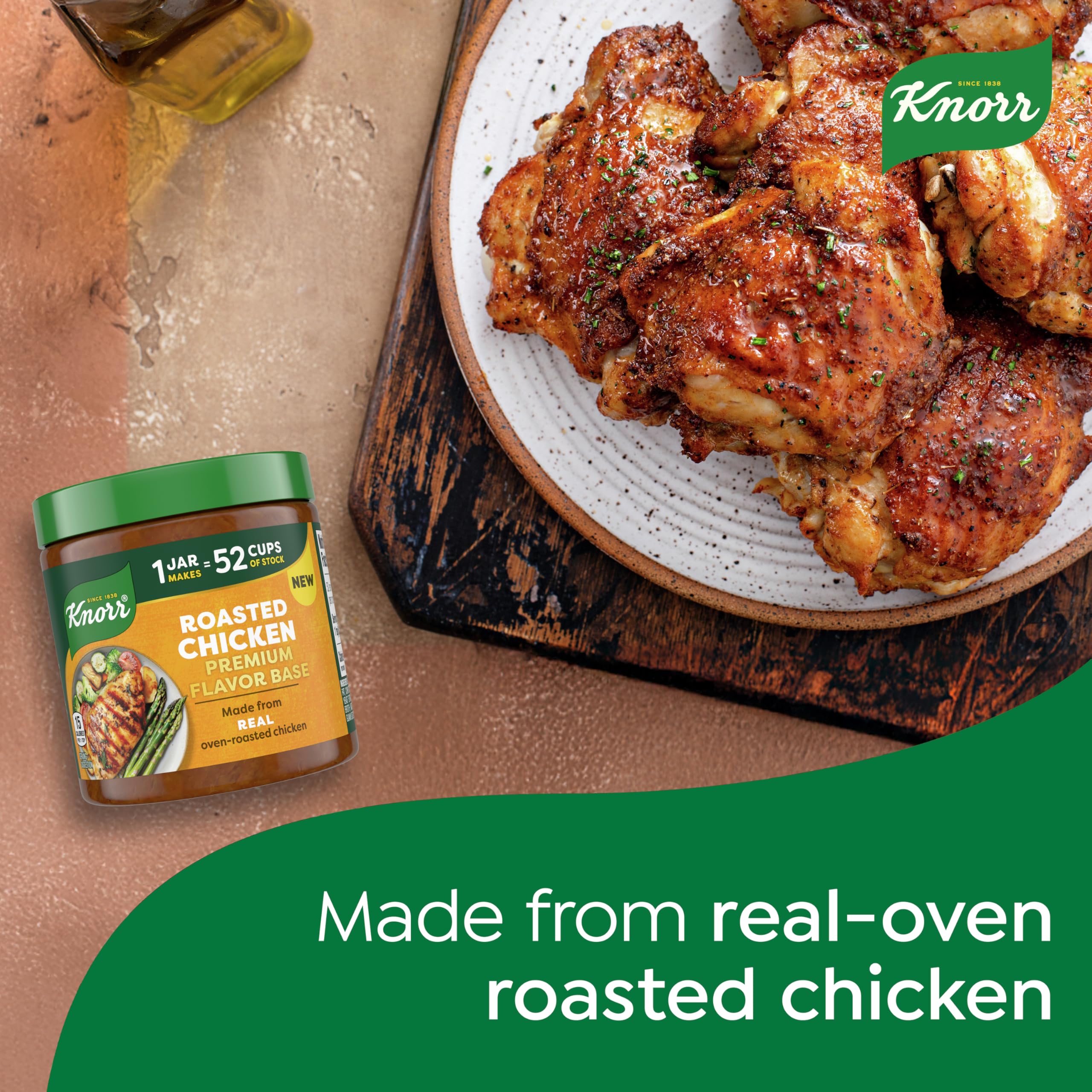 Open Knorr flavor base jar close-up displaying premium label