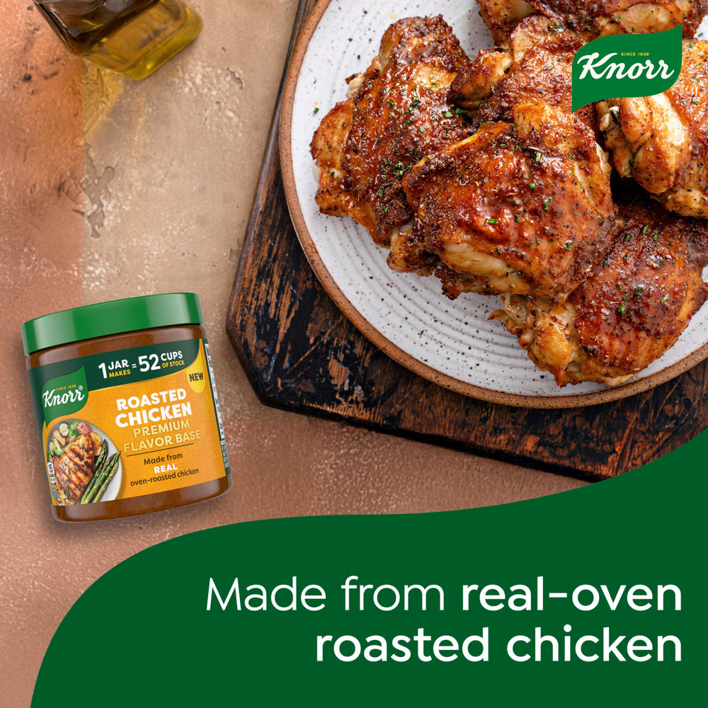 Open Knorr flavor base jar close-up displaying premium label