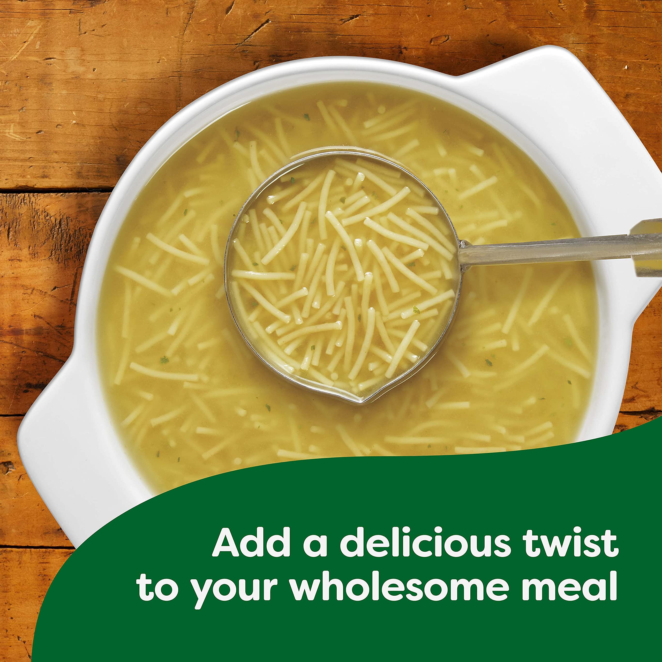 Knorr Sopa Pasta Chicken mix with dried noodles and seasoning visible.