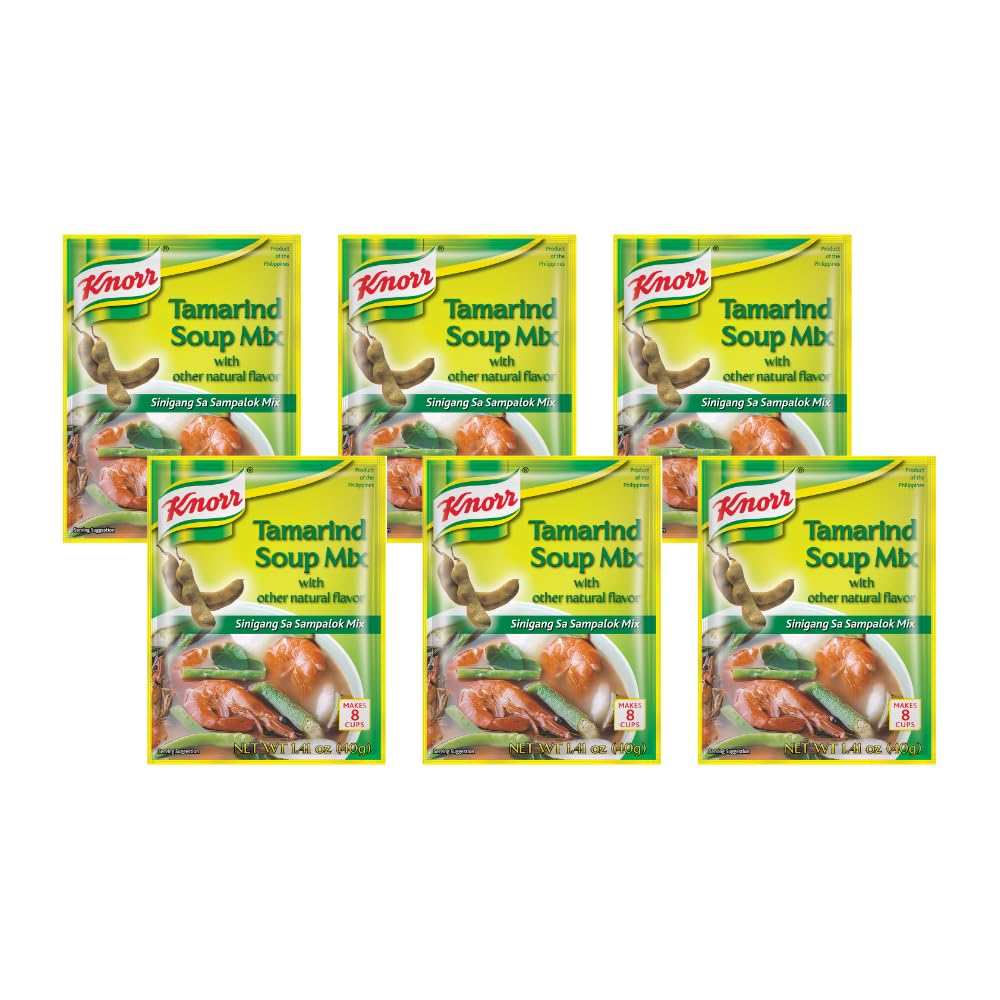 Knorr Tamarind Soup Base front view, compact pack for quick, flavorful weeknight meals.