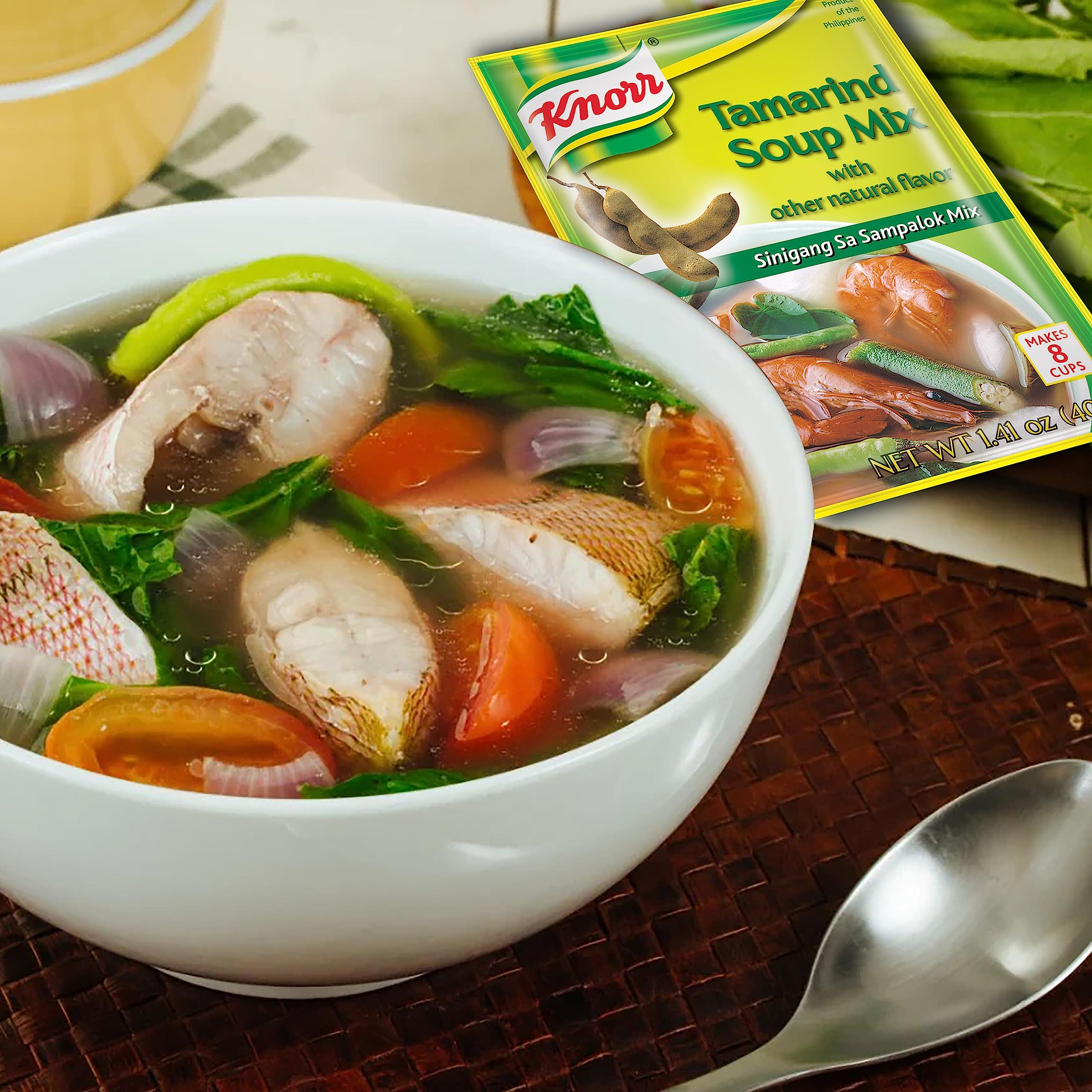 Knorr Tamarind Soup Base kitchen use image, illustrates versatile flavor base.