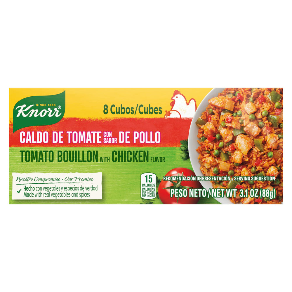 Knorr Tomato Chicken Bouillon Cubes 8 ct in package for instant flavor base