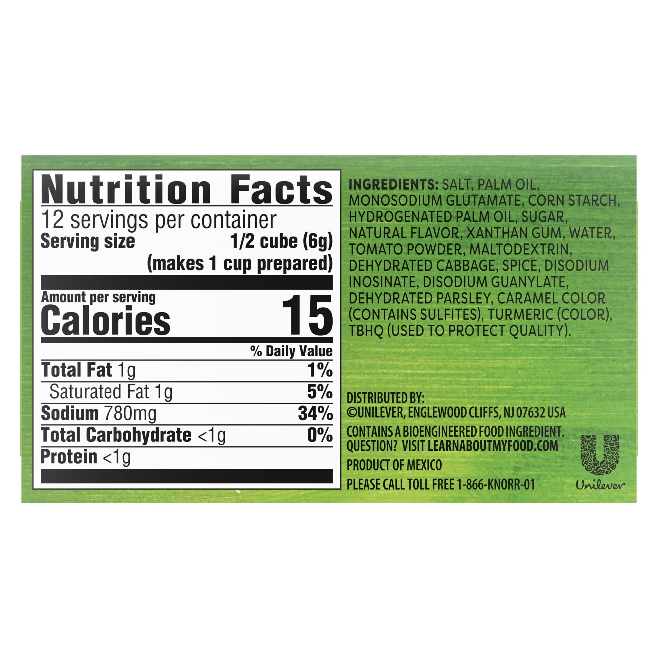 Knorr Vegetable Bouillon Cubes closeup highlighting natural flavors and precise seasoning.