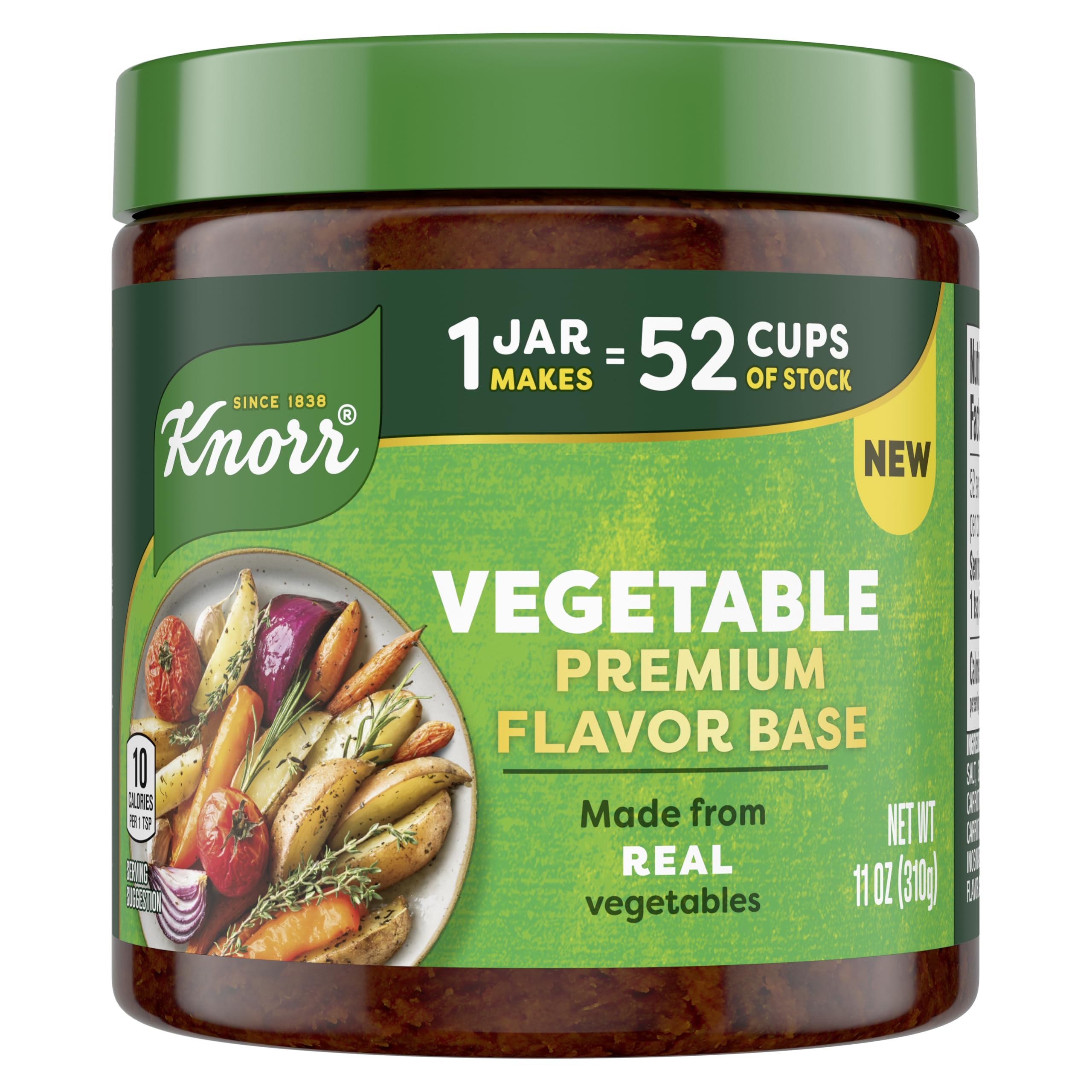 Knorr Vegetable Flavor Base pours smoothly for instant, rich vegetable flavor in any dish.